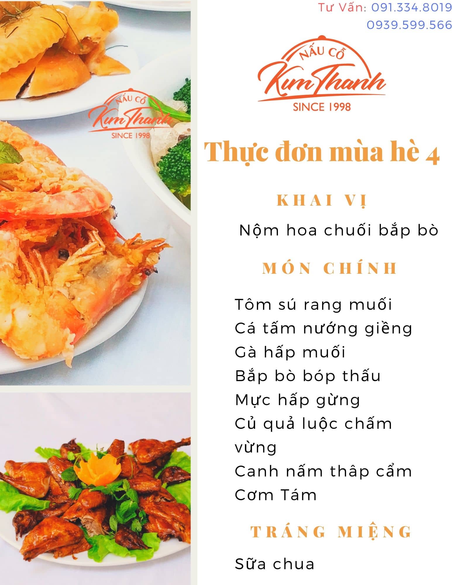 Các món khai vị thích hợp thực đơn mâm cỗ 1 triệu