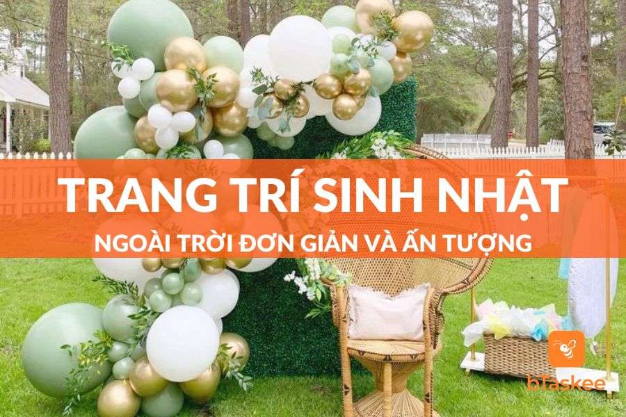 Các chủ đề trang trí phổ biến sinh nhật ngoài trời