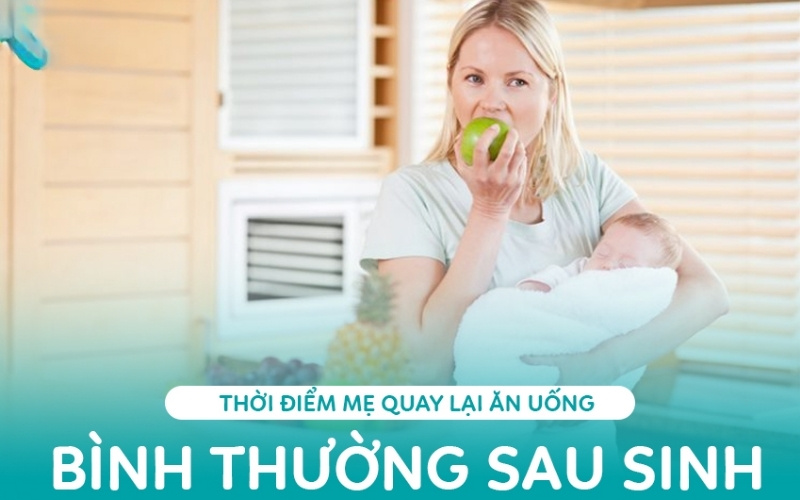 Thời điểm thích hợp cho mẹ ăn uống nhẹ nhàng sau sinh mổ