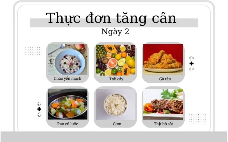 Thực đơn ngày 2 với yến mạch