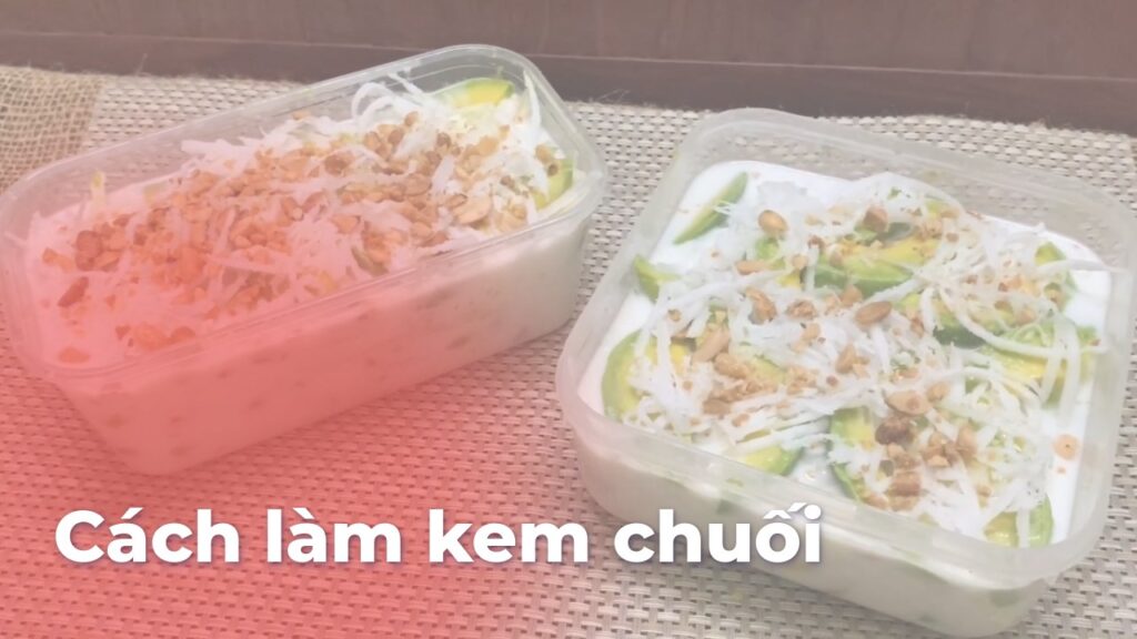 Cách làm kem chuối