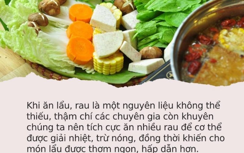 Nguyên liệu lẩu thập cẩm cho 10 người gồm rau muống cải ngọt nấm