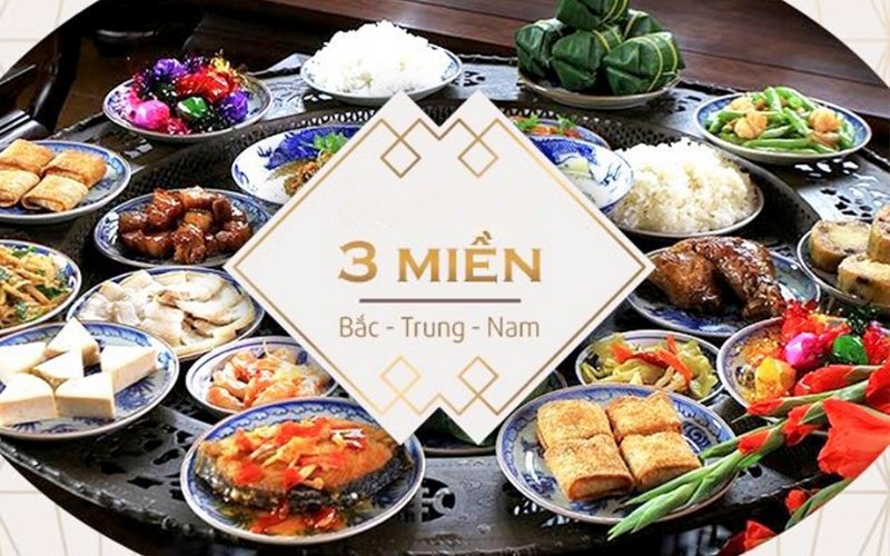 Thực đơn cưới ba miền mang nét đặc trưng văn hóa riêng biệt