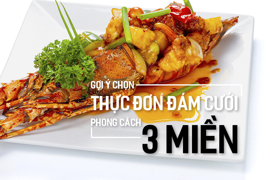 Thực đơn cưới quê hài hòa món bình dân và đặc sản địa phương