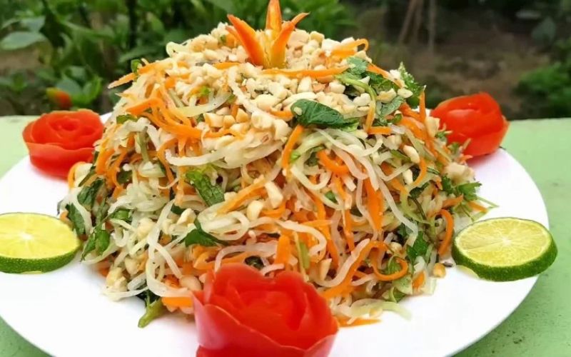 3 cách làm nộm đu đủ giòn ngon, không bị thâm hay mềm nhũn 2 Công thức làm nộm đu đủ ngon