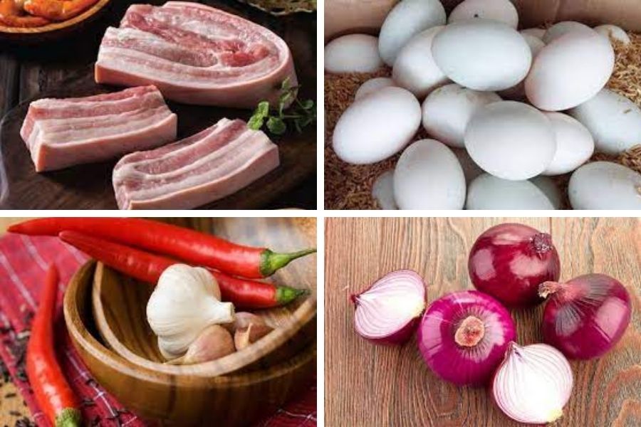 Chia sẻ cách nấu thịt kho tàu không cần nước dừa vẫn ngon 2 Nguyên liệu phụ để nấu thịt kho tàu không cần nước dừa