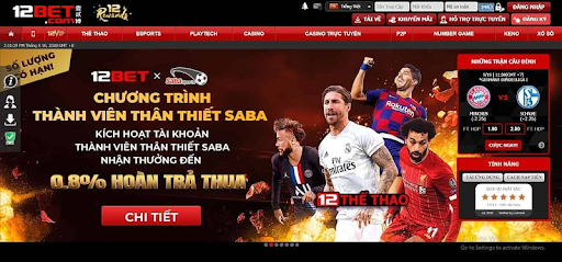 12Bet dẫn đầu danh sách top nhà cái uy tín hiện nay